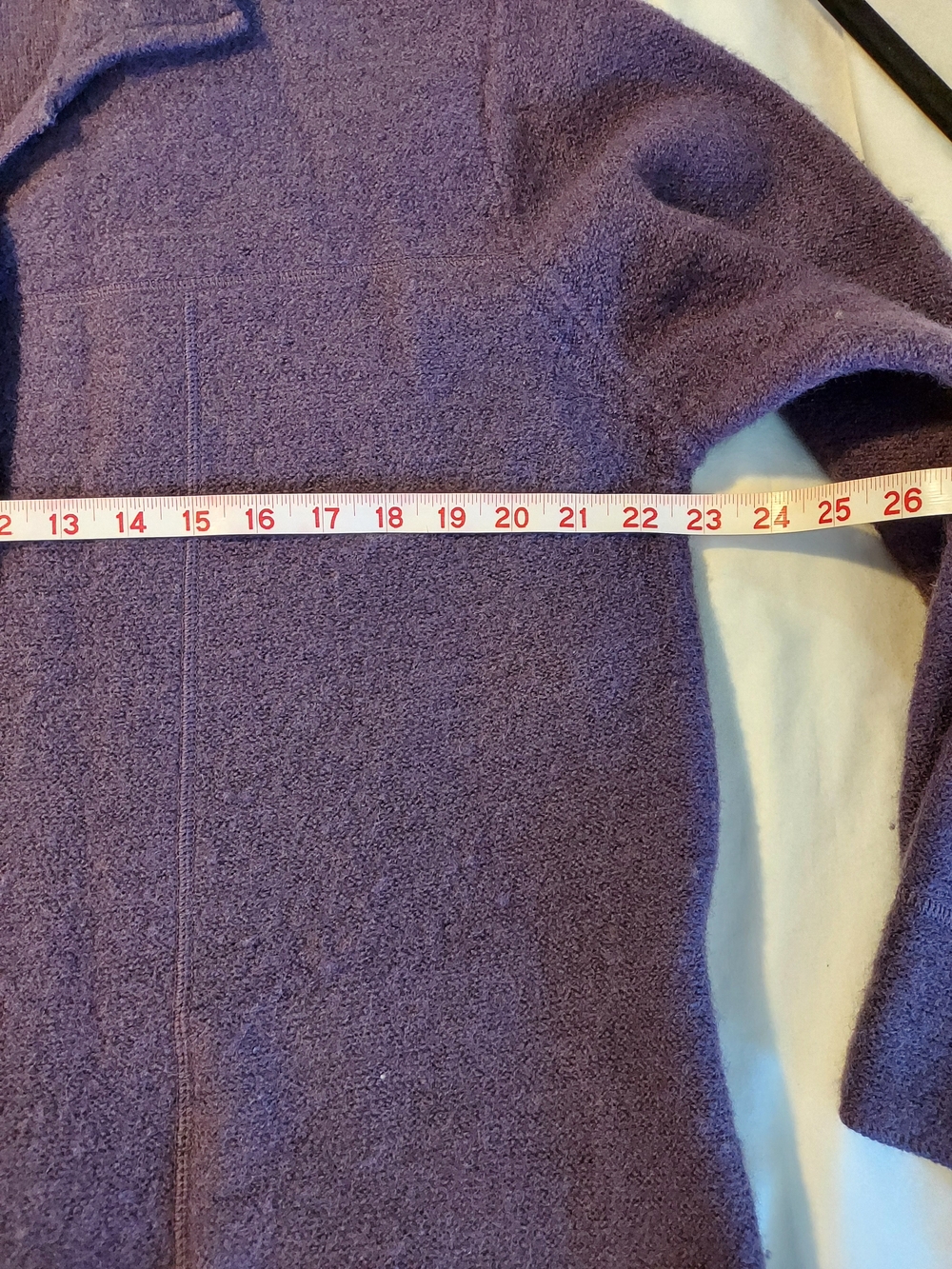 Cabela's Vintage Wool Blend Collared Button Up Cardigan Sweater Purple XL - Picture 5 of 10